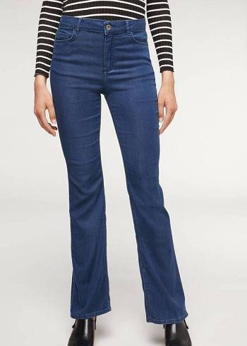 Blugi Calzedonia Eco Light Flared Denim Dama Bleumarin | RO2577OR