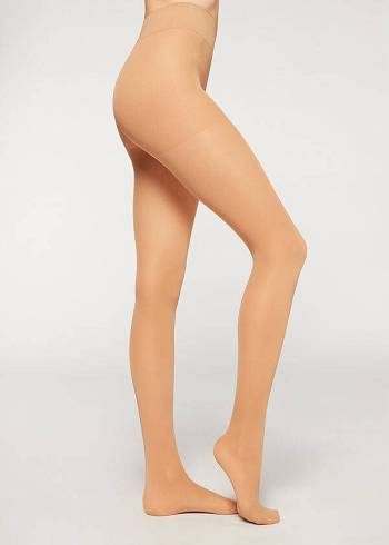 Colanti Calzedonia 40 Denier Action Strong Sheer Dama Bej | RO1200UT