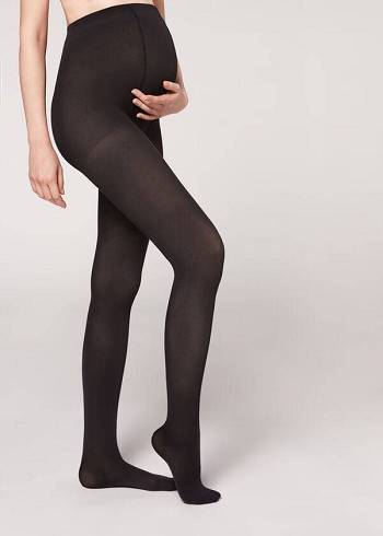 Colanti Calzedonia 60 Denier Maternity Opaque Dama Negrii | RO1044UT