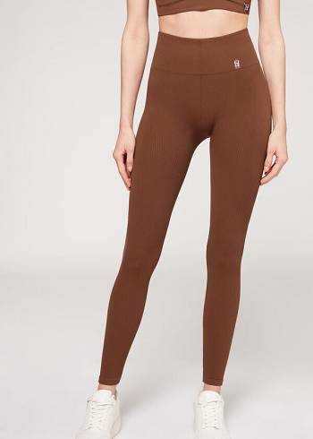 Colanti Calzedonia Fine Cu Nervuri Seamless Sport Dama Maro | RO2649IS