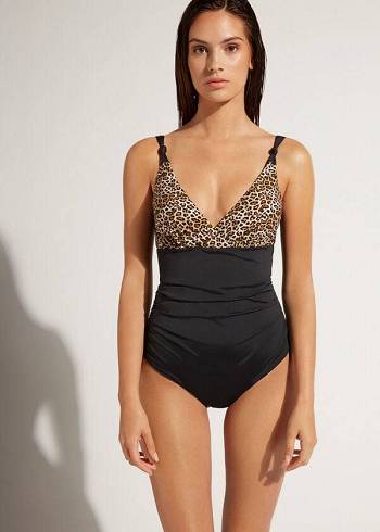 Costume De Baie Calzedonia One Piece Malindi Dama Negrii | RO2166AP