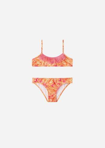 Costume De Baie Calzedonia Paisley Two-Piece Jasmine Copii Rosii | RO3048HK