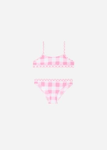 Costume De Baie Calzedonia Two Piece Lione Copii Roz | RO3059YU