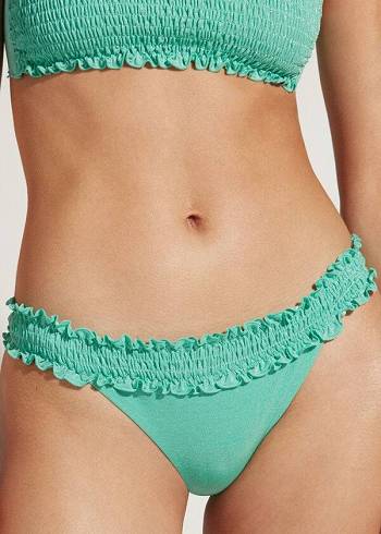 Pantaloni De Bikini Calzedonia Brazilian Formentera Dama Verzi | RO1307PQ