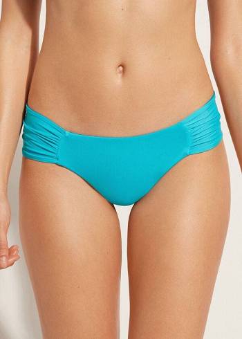 Pantaloni De Bikini Calzedonia Brazilian Indonesia Eco Dama Turcoaz Verzi | RO1314JJ