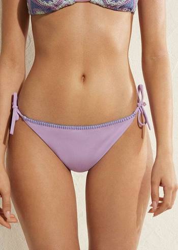 Pantaloni De Bikini Calzedonia Brazilian String Tel Aviv Dama Violet | RO1341KI