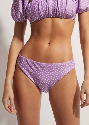 Pantaloni De Bikini Calzedonia Cipro Dama Violet | RO1360AP