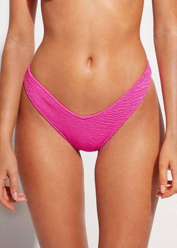 Pantaloni De Bikini Calzedonia High Cut V-shaped Brazilian Miami Dama Roz | RO1399BC