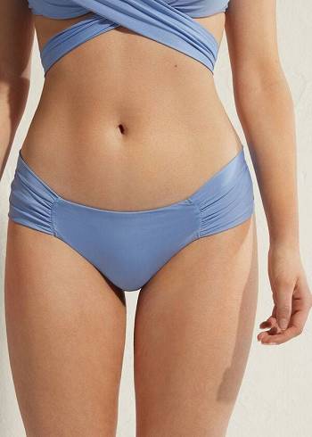 Pantaloni De Bikini Calzedonia Indonesia Eco Dama Albastri | RO1467FM