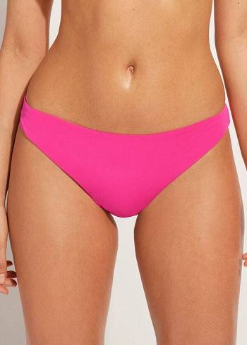 Pantaloni De Bikini Calzedonia Indonesia Eco Low rise Dama Roz | RO1475CE