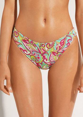 Pantaloni De Bikini Calzedonia Londra Dama Colorati | RO1497KI