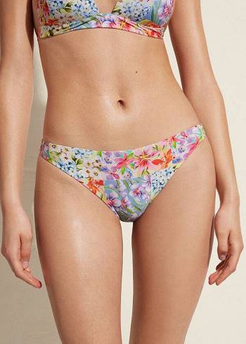 Pantaloni De Bikini Calzedonia Minorca Eco Dama Colorati | RO1504NB