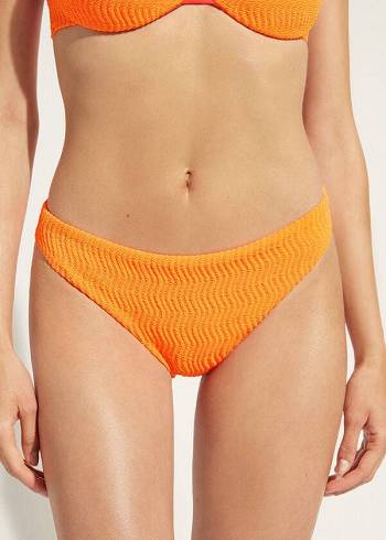 Pantaloni De Bikini Calzedonia Mykonos Dama Portocalii | RO1507WY