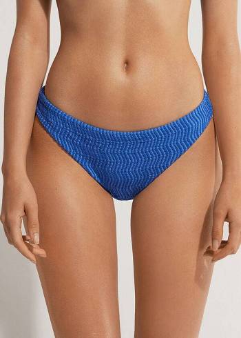 Pantaloni De Bikini Calzedonia Mykonos Dama Albastri | RO1508EX