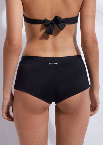 Pantaloni De Bikini Calzedonia Shorts Indonesia Dama Negrii | RO1552XF