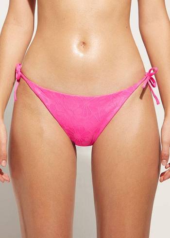 Pantaloni De Bikini Calzedonia String Antibes Dama Roz | RO1578XF