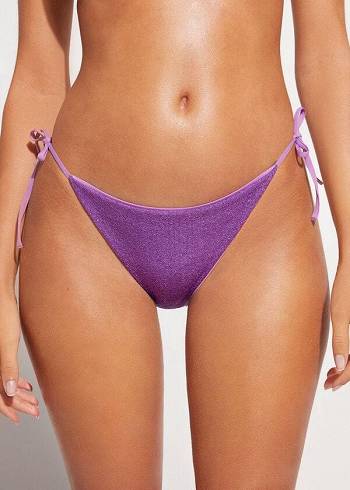 Pantaloni De Bikini Calzedonia String Las Vegas Dama Violet | RO1600JJ