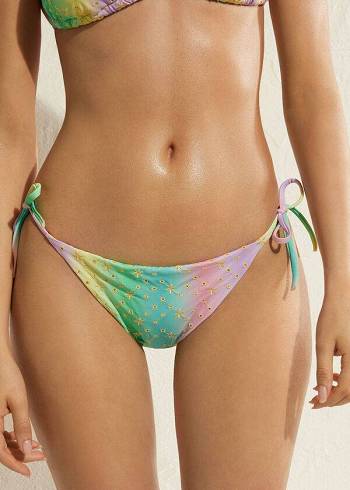 Pantaloni De Bikini Calzedonia String Panama Dama Colorati | RO1614TV