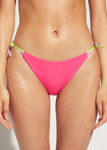 Pantaloni De Bikini Calzedonia String Tokyo Dama Roz | RO1622DN