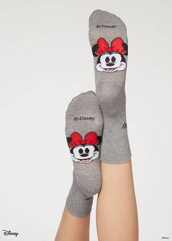 Sosete Calzedonia Disney Patterned Scurte Dama Gri | RO2425TV