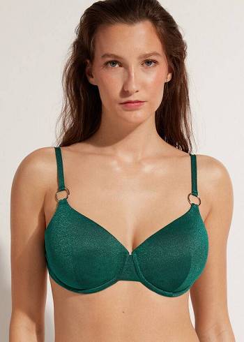 Topuri De Bikini Calzedonia Push Up Hollywood Dama Verzi | RO1944VD