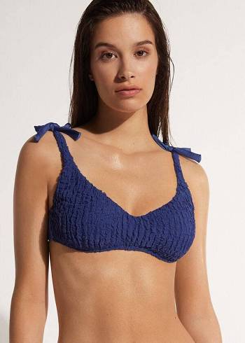 Topuri De Bikini Calzedonia Tank-style Marrakech Dama Bleumarin | RO2013FM