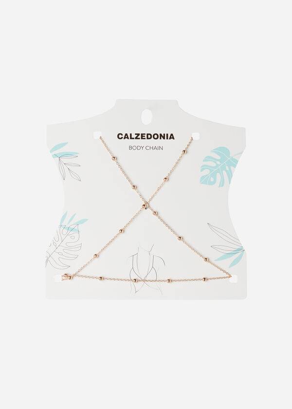 Accesorii Calzedonia Body Chain Necklace Dama Aurii | RO1273WY