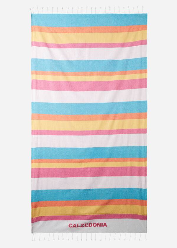 Accesorii Calzedonia Logo Beach Towel Dama Colorati | RO1276TV