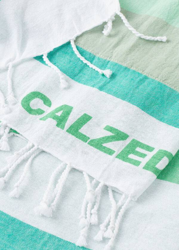 Accesorii Calzedonia Logo Beach Towel Dama Verzi | RO1278UT