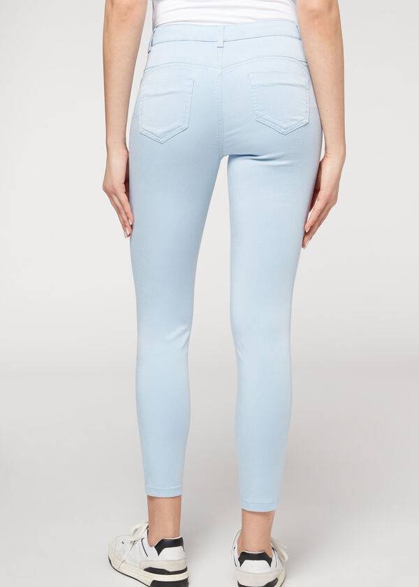 Blugi Calzedonia Eco Light Push Up Denim Dama Bej | RO2585QZ