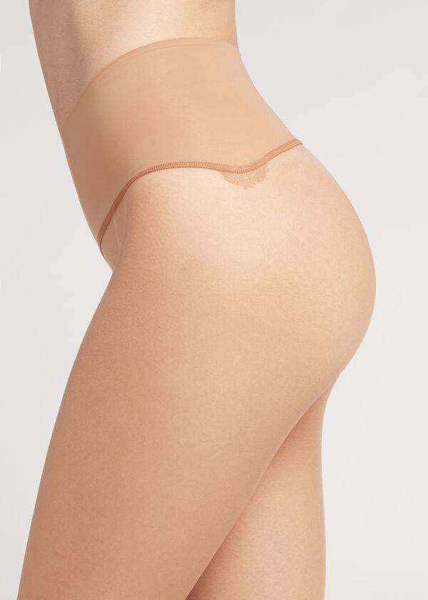 Colanti Calzedonia 20 Denier Seamless Totally Invisible Sheer Dama Portocalii | RO1155FM