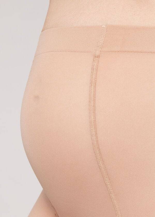 Colanti Calzedonia 30 Denier Sheer Maternity Sheer Dama Bej | RO1179SO