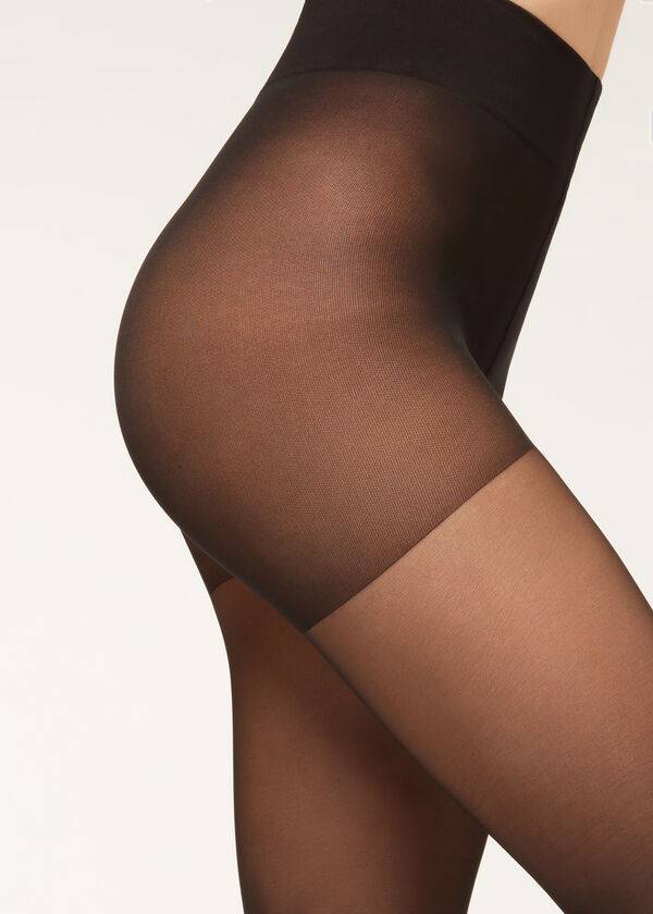 Colanti Calzedonia 40 Denier Action Medium Sheer Dama Negrii | RO1196EX