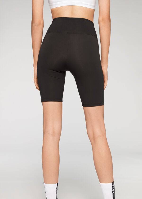 Colanti Calzedonia Atletism Bike Dama Negrii | RO2621JJ