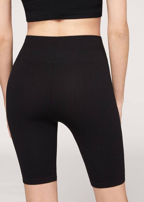 Colanti Calzedonia Seamless Atletism Bike Dama Negrii | RO2678TV