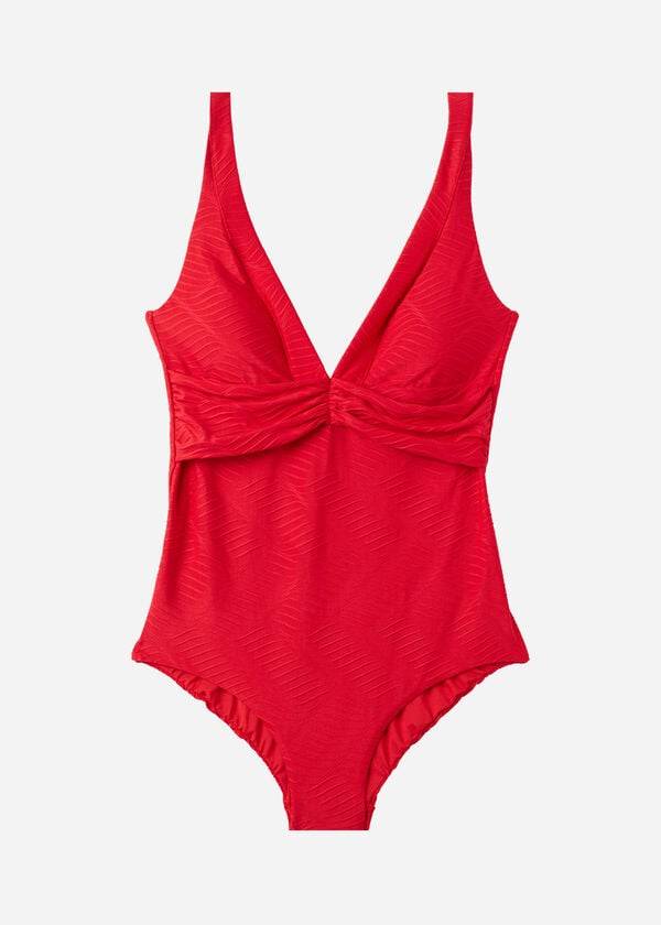 Costume De Baie Calzedonia Căptușită One-Piece Genova Dama Rosii | RO2175ZG