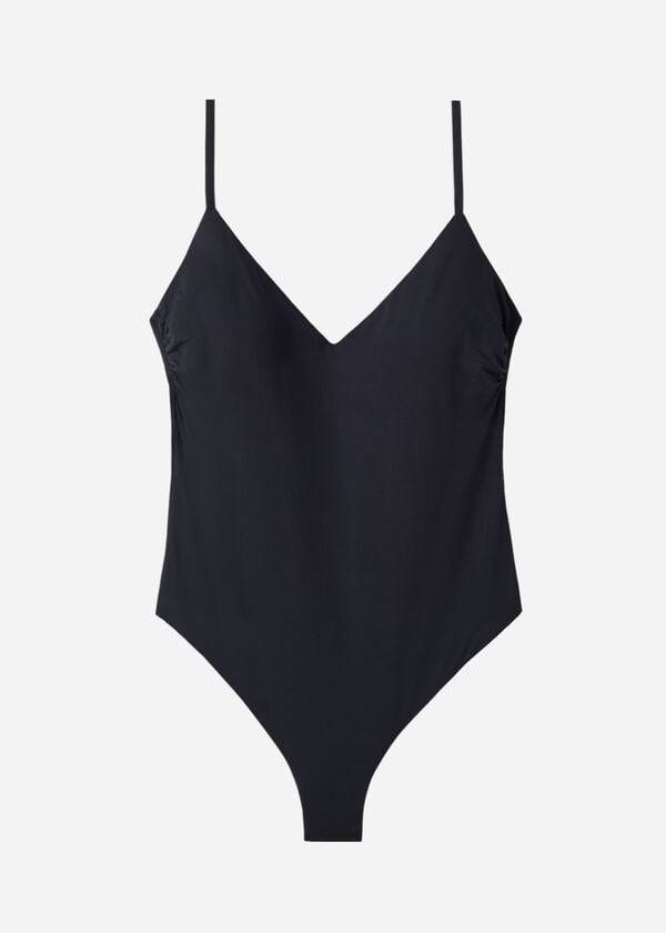 Costume De Baie Calzedonia Căptușită One-Piece Indonesia Dama Negrii | RO2178VD