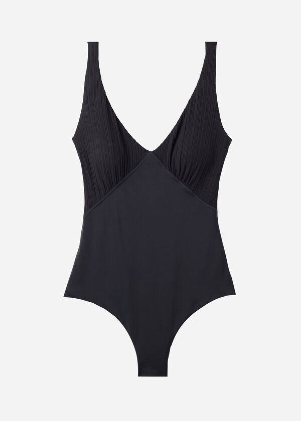 Costume De Baie Calzedonia Căptușită One-Piece Shaping-Effect Pesaro Dama Negrii | RO2196GL