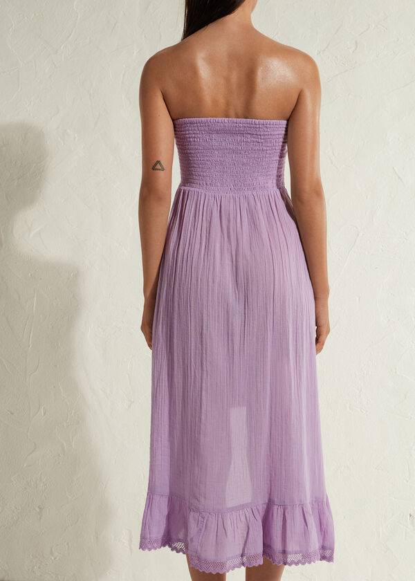 Cover Ups Calzedonia Bumbac Convertible Rochie Dama Violet | RO2068JJ