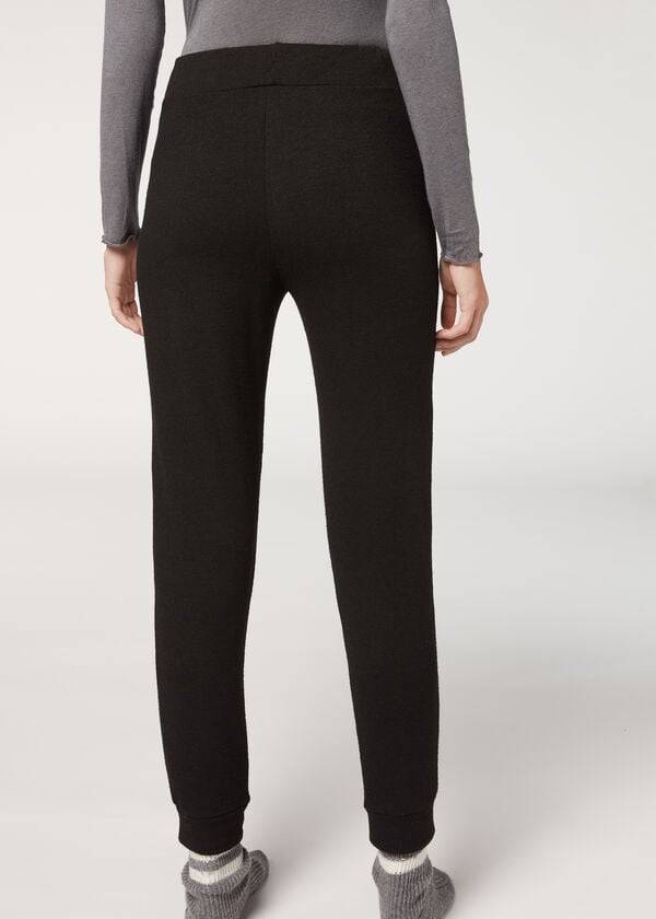 Pantaloni Calzedonia Cashmere Blend Stretch Dama Negrii | RO2714FM