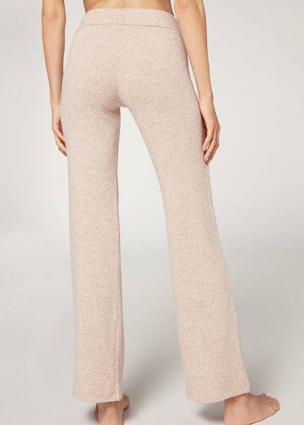 Pantaloni Calzedonia Cashmere Drept Dama Bej | RO2719OR