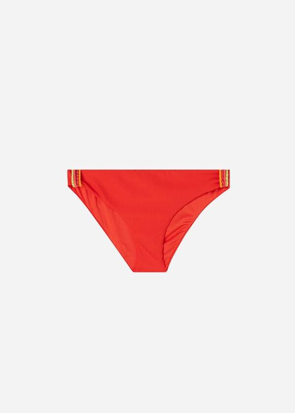 Pantaloni De Bikini Calzedonia Berlino Dama Rosii | RO1294VD