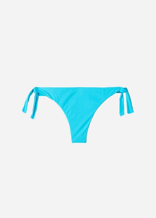 Pantaloni De Bikini Calzedonia Bow Brazilian Indonesia Eco Dama Turcoaz | RO1302TV