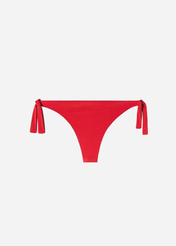 Pantaloni De Bikini Calzedonia Bow Brazilian Indonesia Eco Dama Rosii | RO1303YU