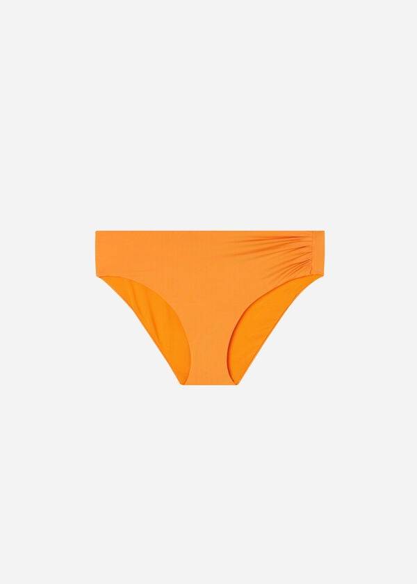 Pantaloni De Bikini Calzedonia High Talie Indonesia Eco Dama Portocalii | RO1427MA