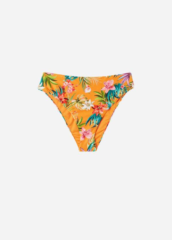 Pantaloni De Bikini Calzedonia High Talie Rio Eco Dama Portocalii | RO1438AP