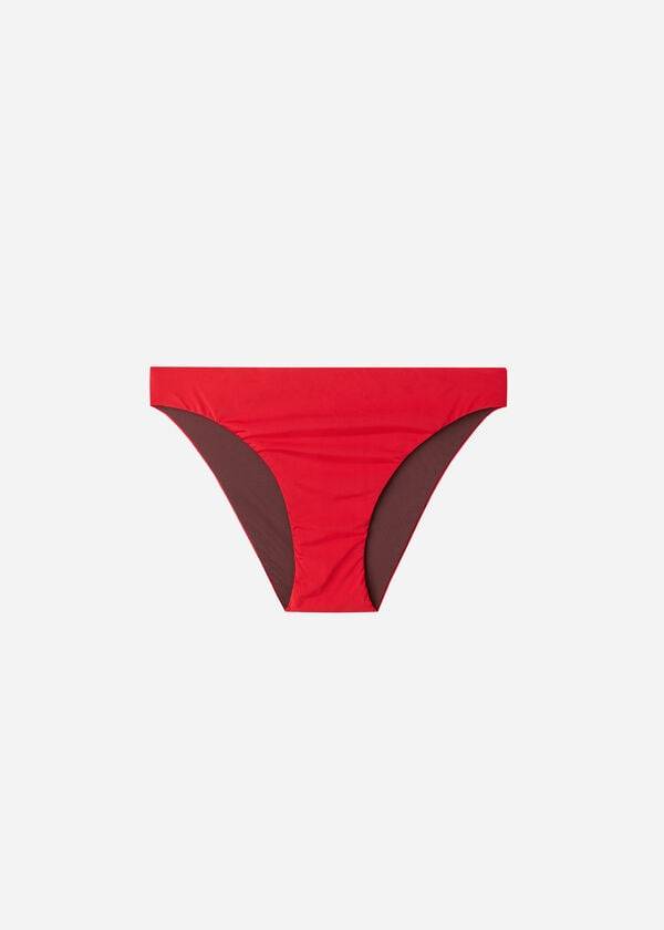 Pantaloni De Bikini Calzedonia Indonesia Eco Low rise Dama Rosii | RO1477BC