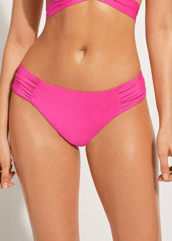 Pantaloni De Bikini Calzedonia Indonesia Eco rosa Dama Roz | RO1482EX