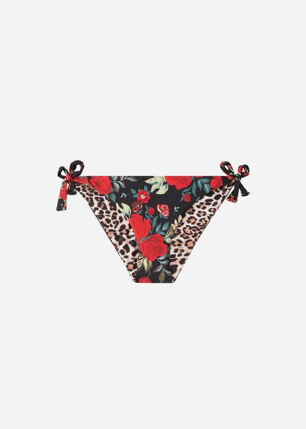 Pantaloni De Bikini Calzedonia Reversible String Nizza Dama Roz | RO1514OR