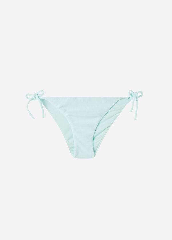 Pantaloni De Bikini Calzedonia String Beverly Hills Eco Dama Albastri | RO1583MA